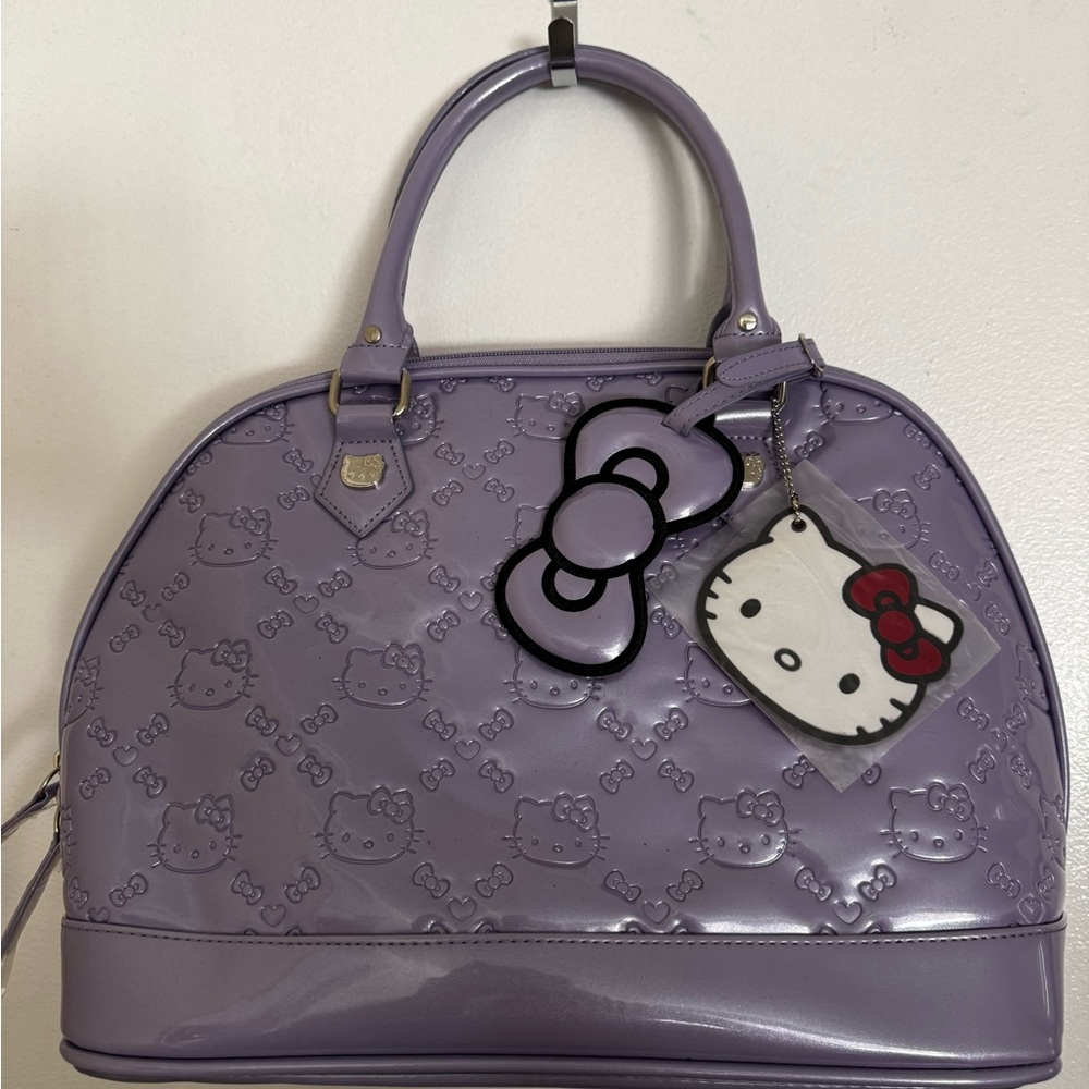 Hello Kitty Purple Embossed Women's Bag